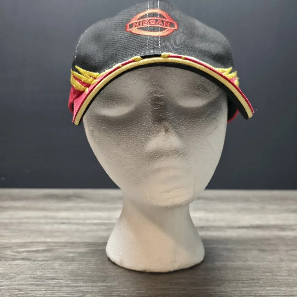 Nissan Hat - Red, Yellow, Black - Lightning Bolts - One Size Fits Most